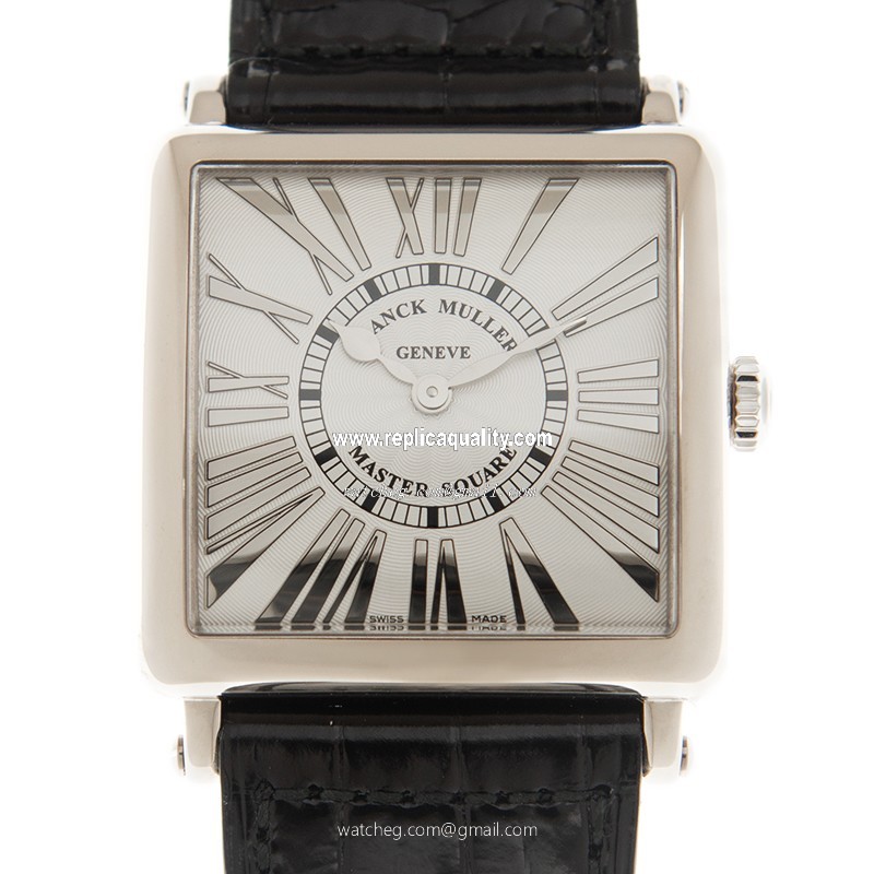 Franck Muller MASTER SQUARE 6002 M QZ REL R (OG) Quartz 18kt White Gold Silver