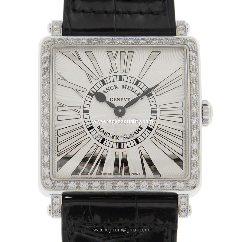 Franck Muller MASTER SQUARE 6002 M QZ REL R D 1R (OG)  Quartz 18kt White Gold & Diamond White