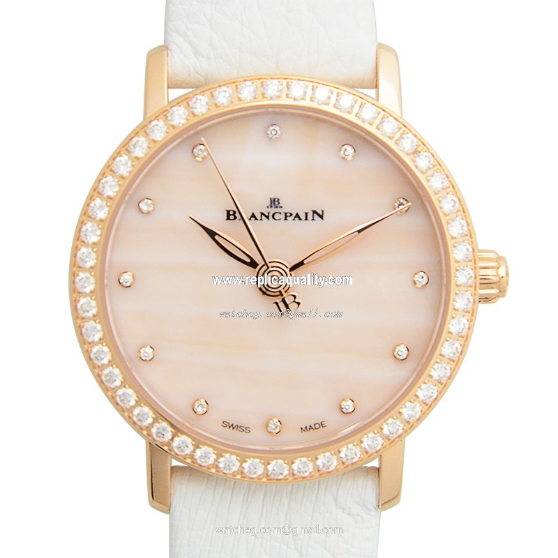 Blancpain WOMEN 6102-2954-95A Automatic 18kt Rose Gold & Diamonds Pink