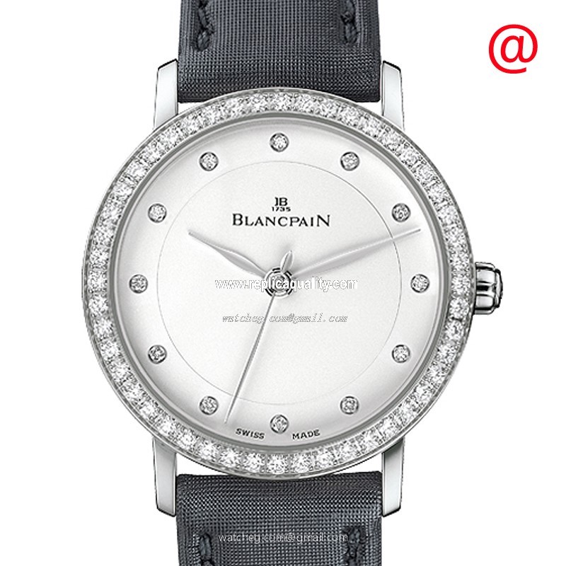 Blancpain VILLERET 6102-4628-95 Automatic Stainless Steel & Diamonds White