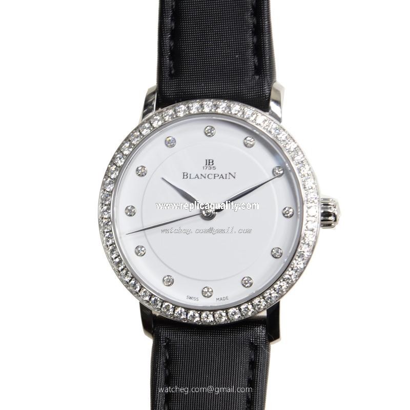 Blancpain VILLERET 6102-4628-95A Automatic Stainless Steel & Diamonds White
