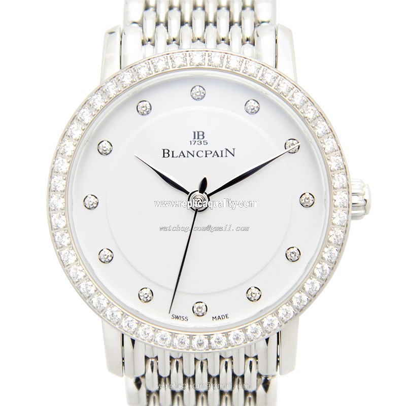 Blancpain ULTRAPLATE 6102-4628A-MMB Automatic Stainless Steel & Diamonds White