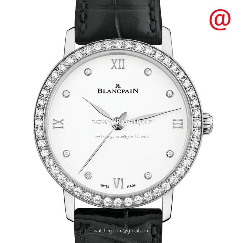 Blancpain VILLERET 6104-4628-95A Automatic Stainless Steel & Diamonds White