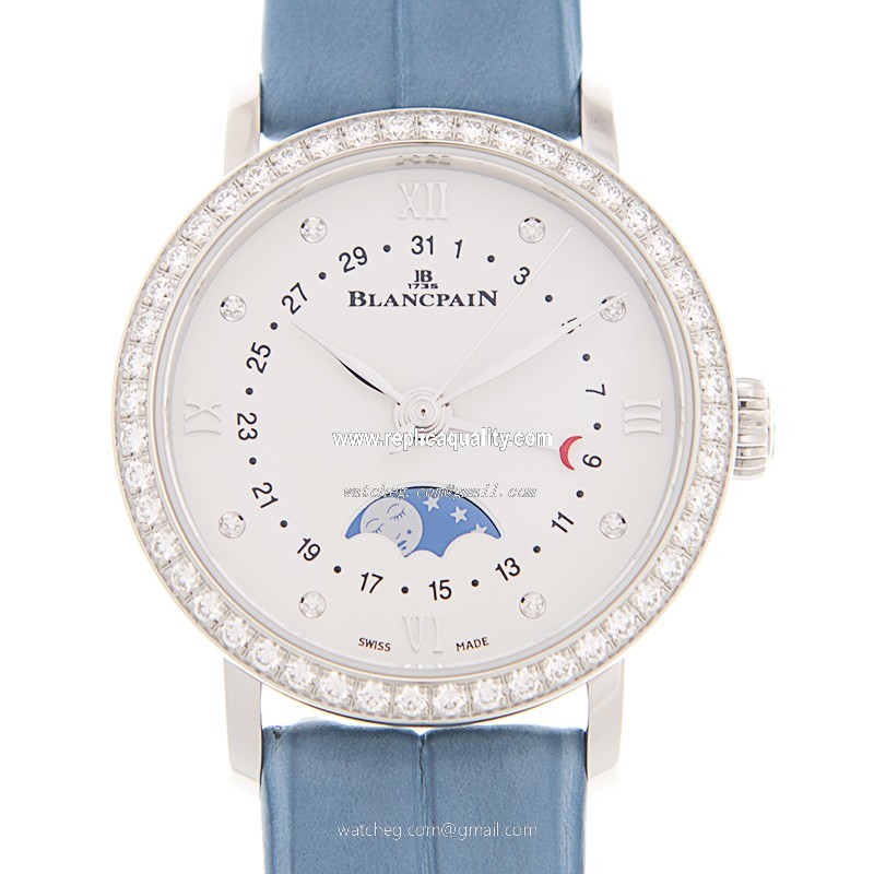 Blancpain VILLERET 6106-4628-95A Automatic Stainless Steel & Diamonds White