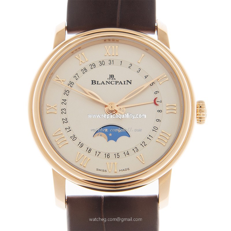 Blancpain CLASSIC 6126-3642-55A Automatic 18kt Rose Gold White