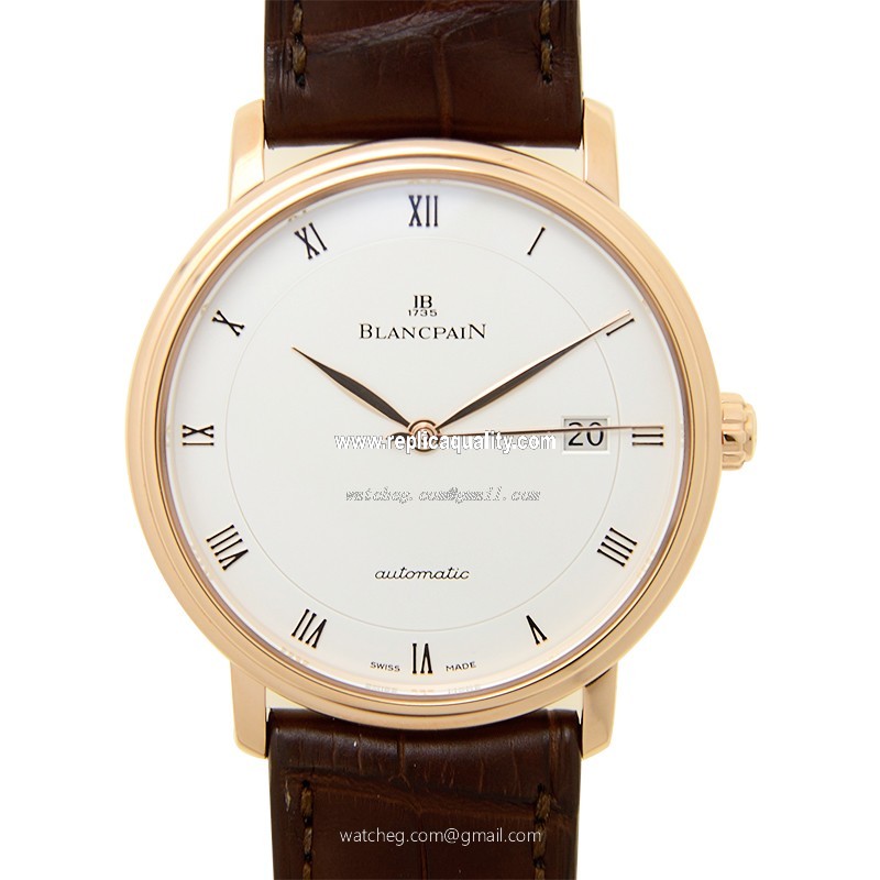 Blancpain VILLERET 6223-3642-55B Automatic 18kt Rose Gold White
