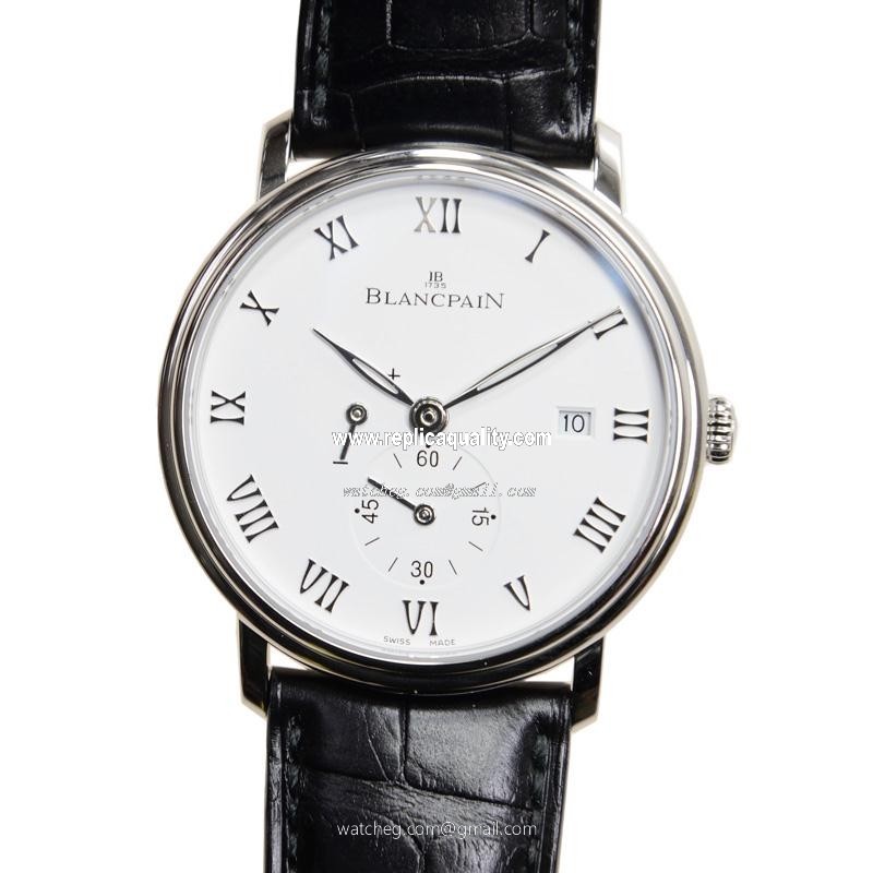 Blancpain VILLERET 6606-1127-55B Manual Wind Stainless Steel White