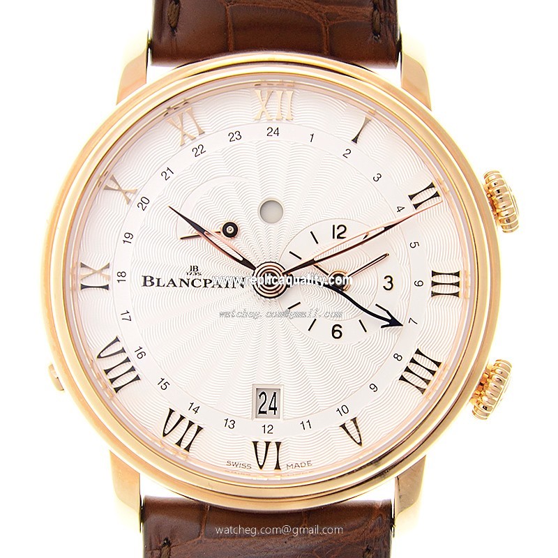 Blancpain VILLERET 6640-3642-55B Automatic 18kt Rose Gold White