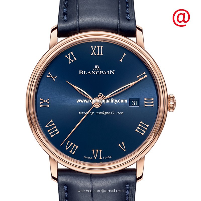Blancpain CLASSIC 6651-3640-55 Automatic 18kt Rose Gold Blue