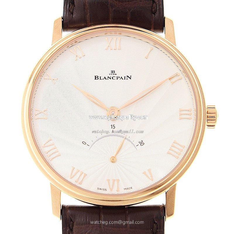 Blancpain VILLERET 6653-3642-55A Automatic 18kt Rose Gold White