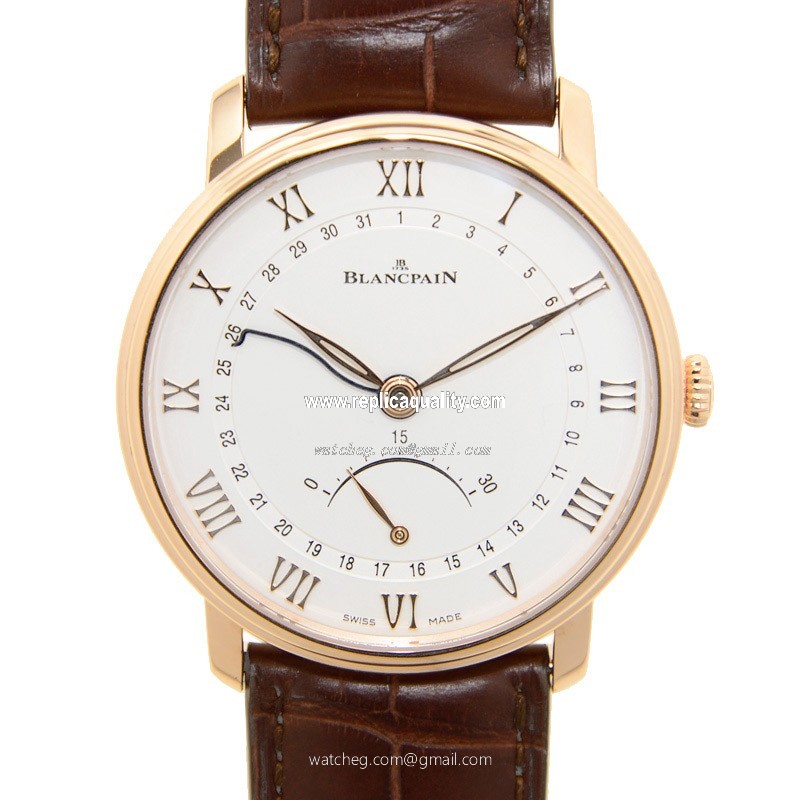 Blancpain VILLERET 6653Q-3642-55B Automatic 18kt Rose Gold White