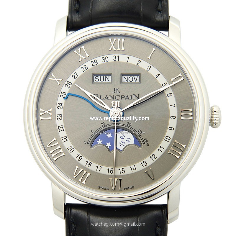 Blancpain VILLERET 6654-1113-55B Automatic Stainless Steel Gray