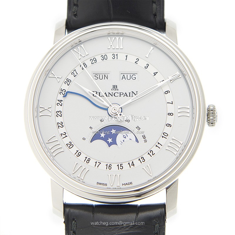 Blancpain VILLERET 6654A-1127-55B Automatic Stainless Steel White