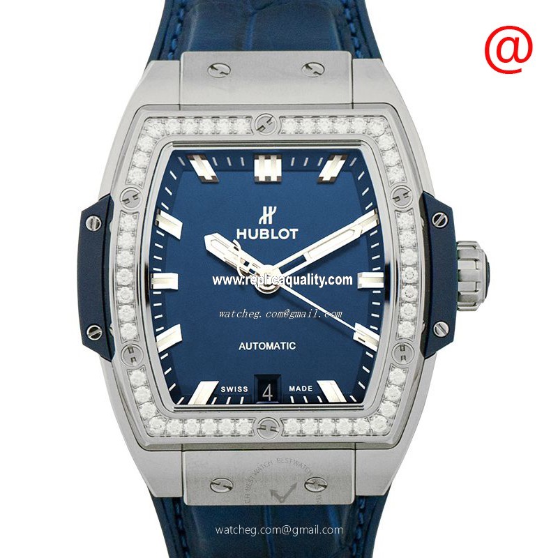 Hublot BIG BANG 665.NX.7170.LR.1204 Automatic Titanium & Diamond Blue