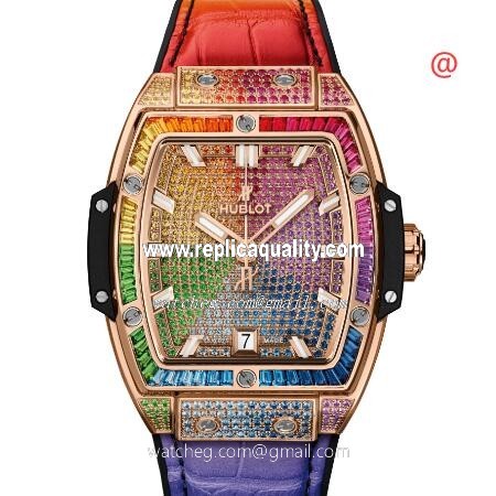 Hublot BIG BANG 665.OX.9910.LR.0999 Automatic 18kt Rose Gold & Diamonds Multi-Color