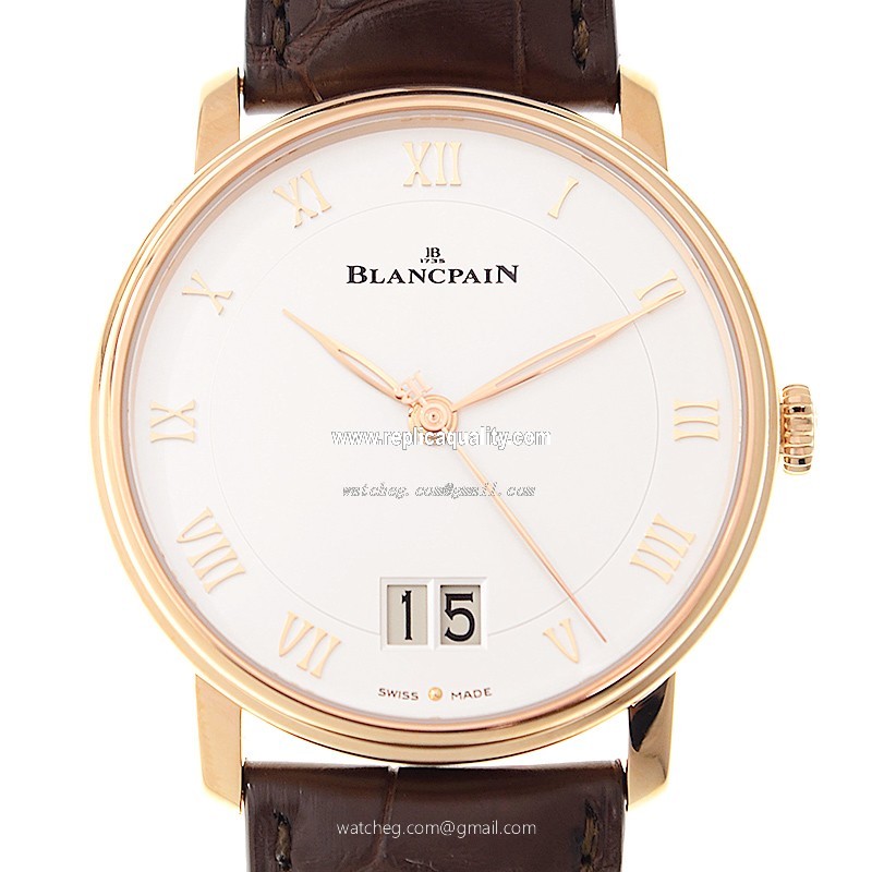 Blancpain VILLERET 6669-3642-55B Automatic 18kt Rose Gold White