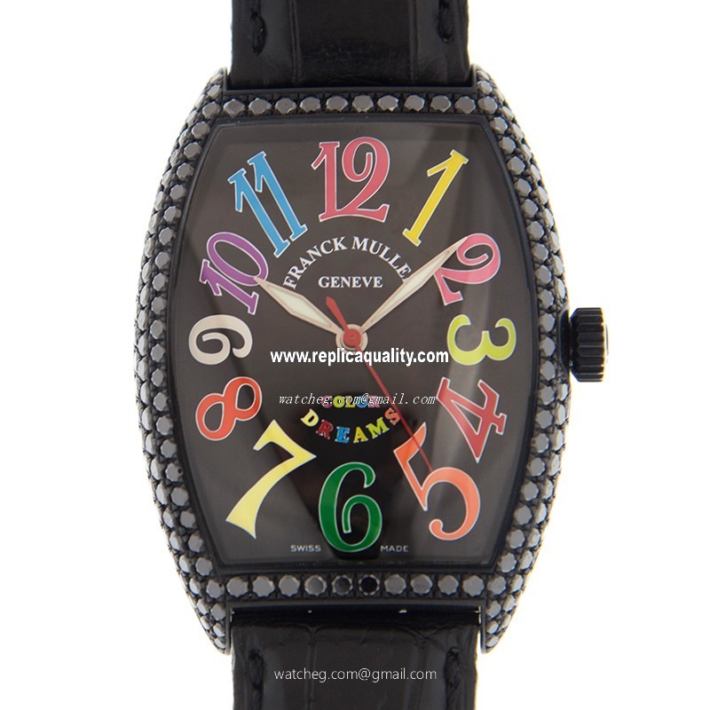 Franck Muller CINTREE CURVEX 6850 SC D NR COL DRM Automatic Stainless Steel Black