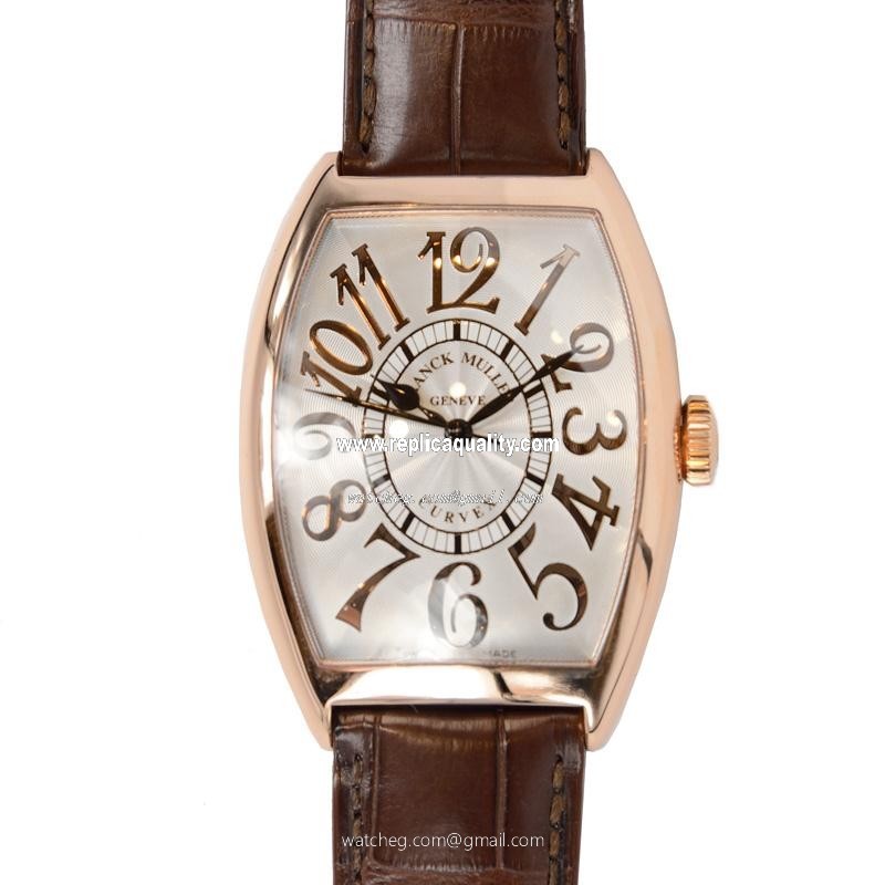 Franck Muller CINTREE CURVEX 6850 SC REL (5N) Automatic 18kt Rose Gold Silver