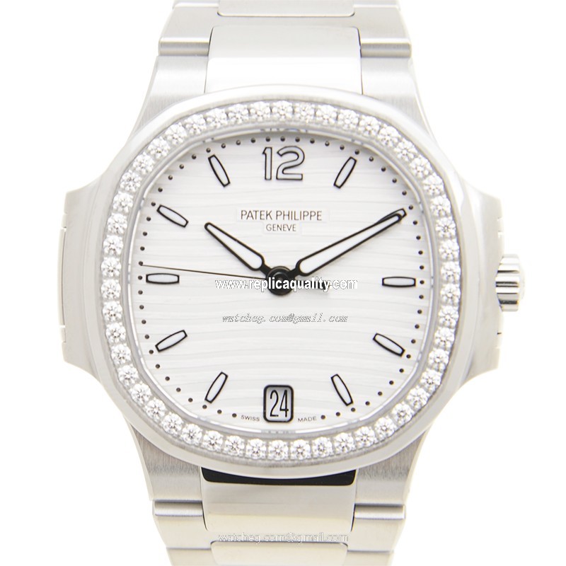 Patek Philippe NAUTILUS 7018/1A-001 Automatic Stainless Steel & Diamonds Silver