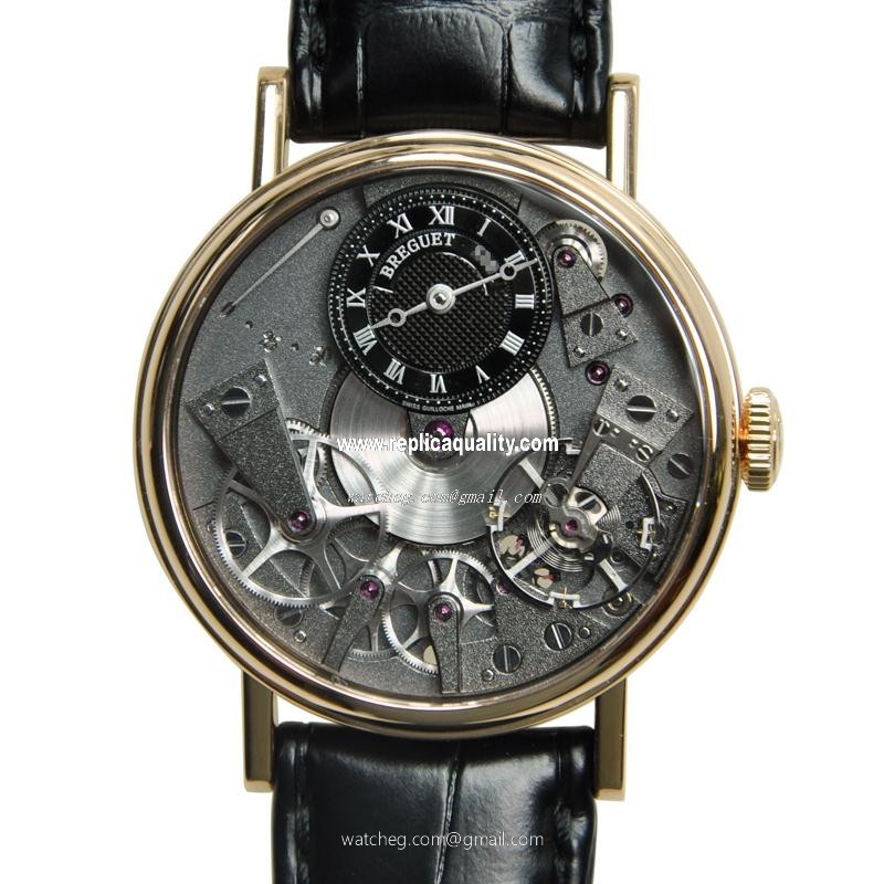 Breguet TRADITION 7027BR/G9/9V6 Manual Wind 18kt Rose Gold Dark grey