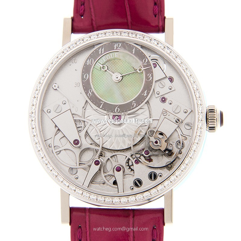 Breguet TRADITION 7038BB/1T/9V6/D00D Automatic 18kt White Gold & Diamond Silver