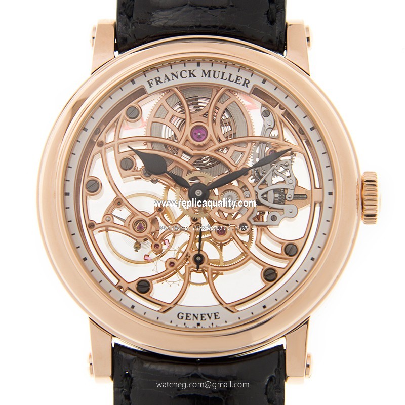 Franck Muller 7 DAYS POWER RESERVE SKELETON 7042 B S6 SQT (5N) Automatic 18kt Rose Gold Transparent Skull