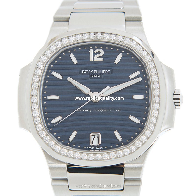 Patek Philippe NAUTILUS 7118/1200A-001 Automatic Stainless Steel & Diamonds Blue