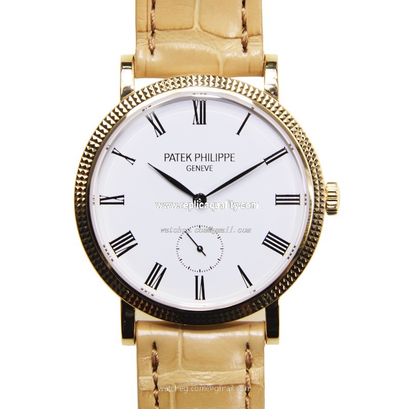 Patek Philippe CALATRAVA 7119J-010 Manual Wind 18kt Yellow Gold White