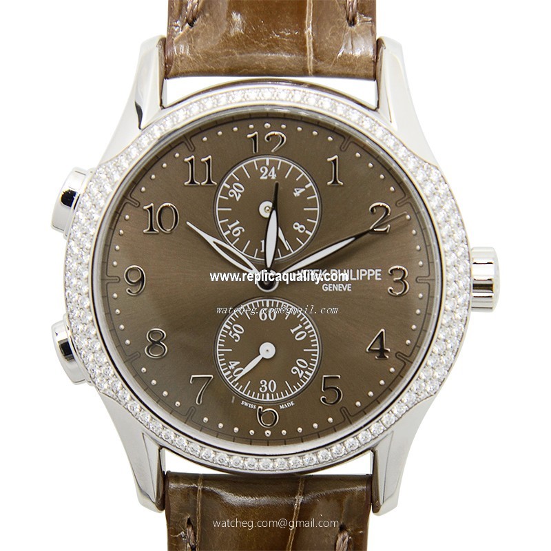 Patek Philippe COMPLICATIONS 7134G-001 Manual Wind 18kt White Gold & Diamond Brown