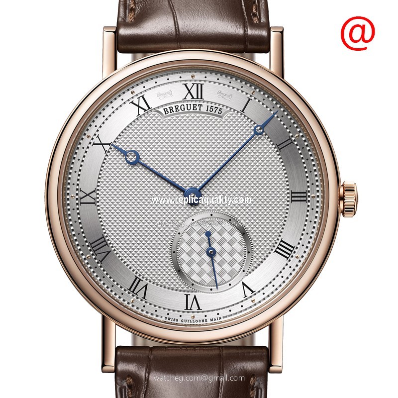 Breguet CLASSIC 7147BR/12/9WU Automatic 18kt Rose Gold Silver