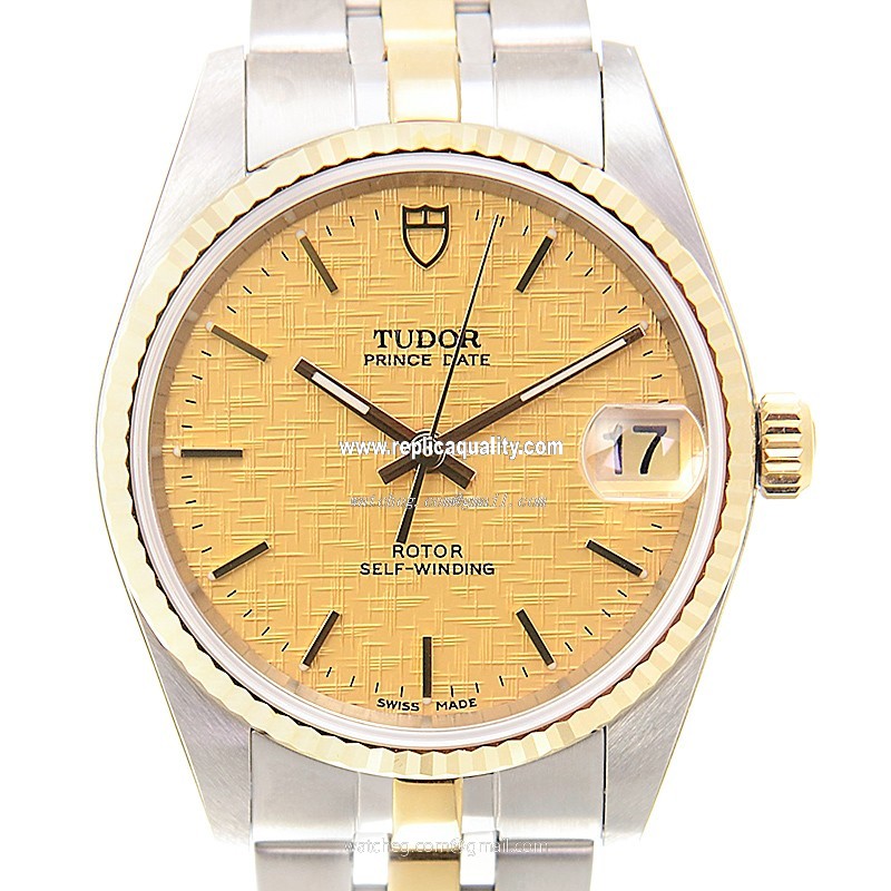Tudor GLAMOUR DATE 72033-62453A-CHCL Automatic Gold & Steel Gold