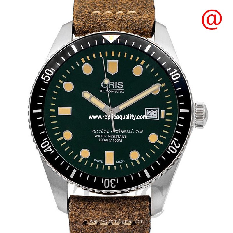 Oris DIVERS 733 7720 4057-07 5 21 02 Automatic Stainless Steel Dark green