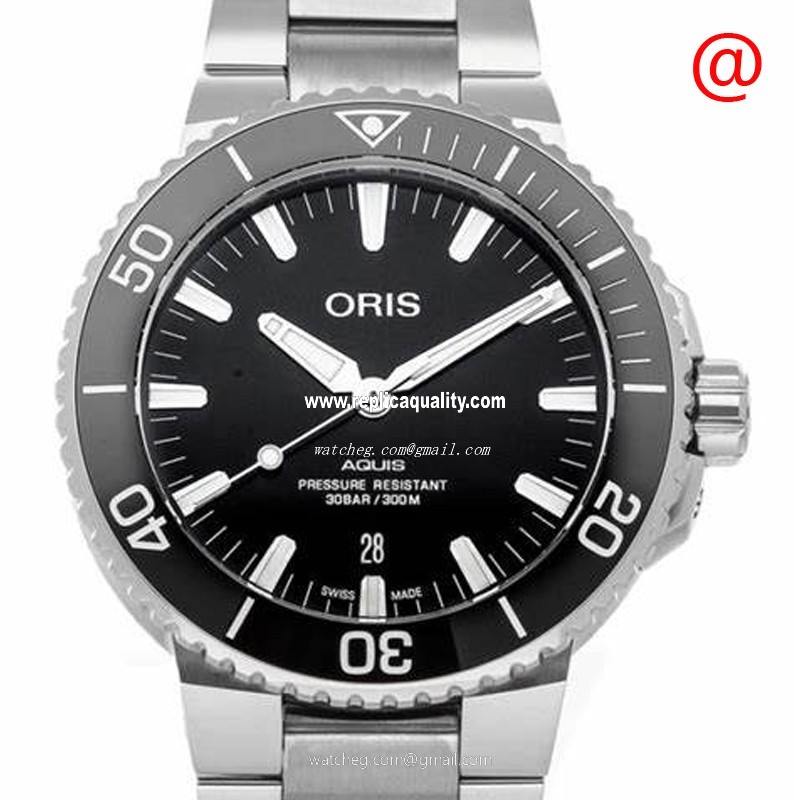 Oris AQUIS 733 7730 4134-07 8 24 05PEB Automatic Stainless Steel Black