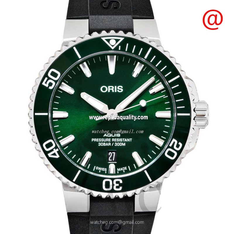 Oris AQUIS 733 7766 4157-07 4 22 64FC Automatic Stainless Steel Green