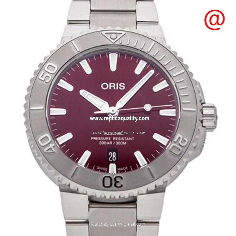 Oris AQUIS 733 7766 4158-07 8 22 05PEB Automatic Stainless Steel Red