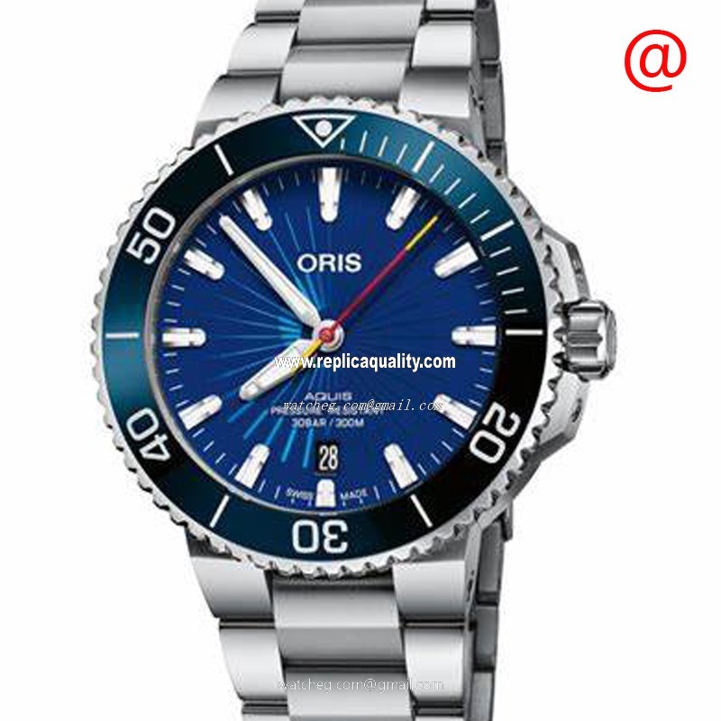 Oris AQUIS 733 7766 4185-SET Automatic Stainless Steel Blue