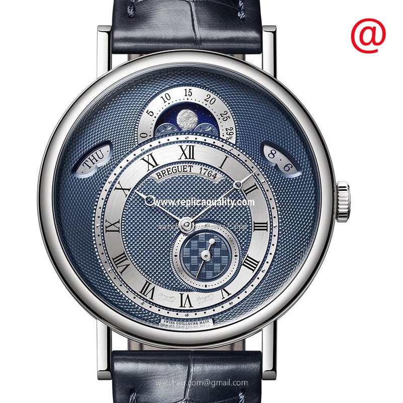 Breguet CLASSIQUE 7337BB/Y59/VU Automatic 18kt White Gold Blue