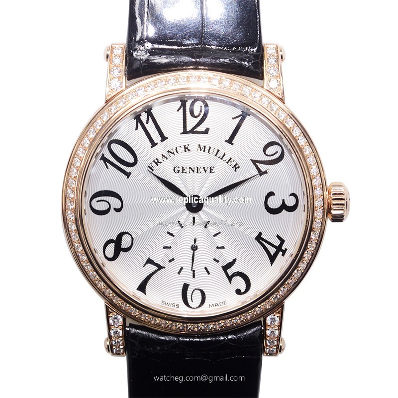 Franck Muller VINTAGE 7391 B S6 D (5N) Automatic 18kt Rose Gold & Diamonds Silver