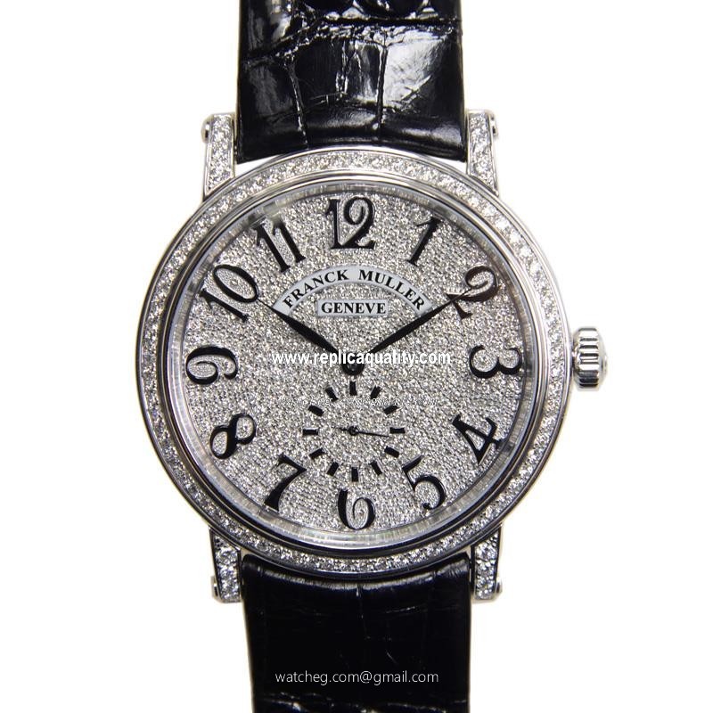 Franck Muller LIBERTY 7421 B S6 D CD (OG) Automatic 18kt White Gold & Diamond Silver