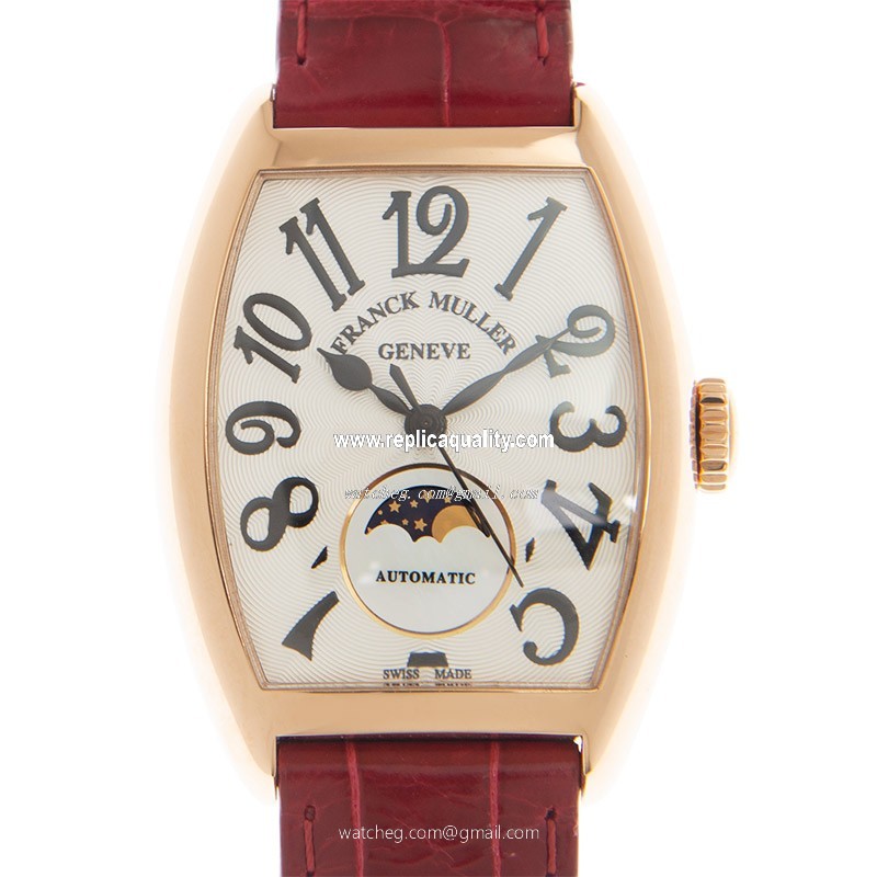 Franck Muller CINTREE CURVEX 7500 SC AT FO L(5N.RG) Automatic 18kt Rose Gold White