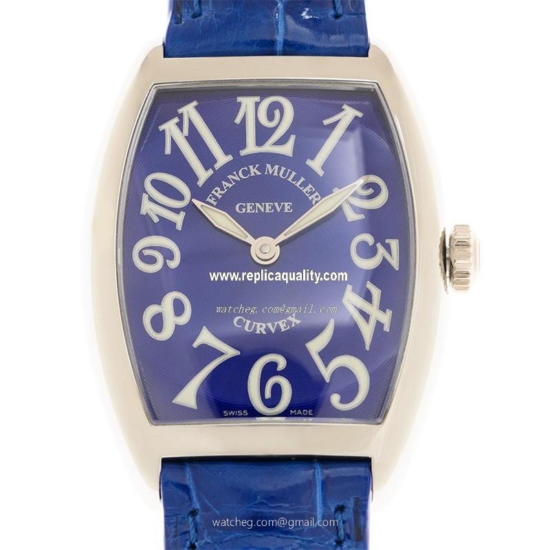 Franck Muller CINTREE CURVEX 7502 QZ (AC) - DARK BLUE Quartz Stainless Steel Blue 