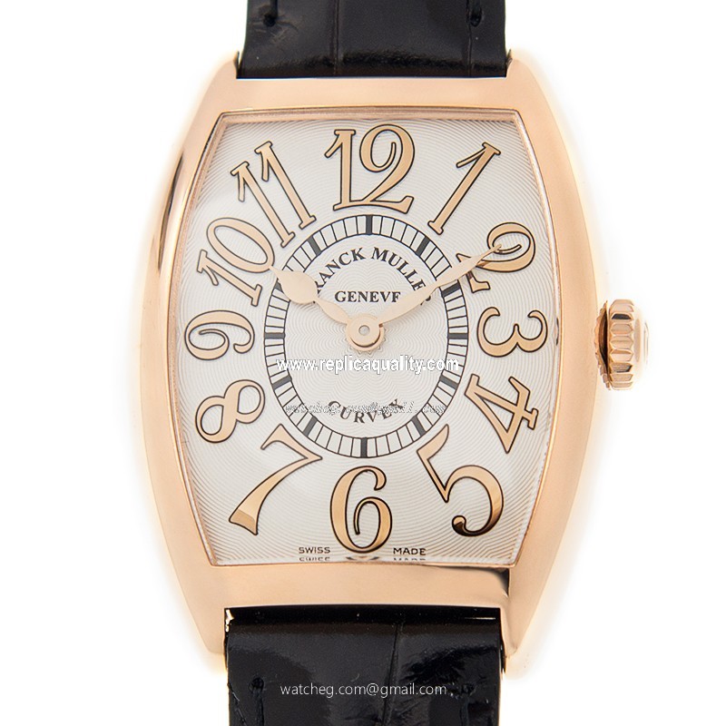 Franck Muller CINTREE CURVEX 7502 QZ REL (5N) Quartz 18kt Rose Gold White