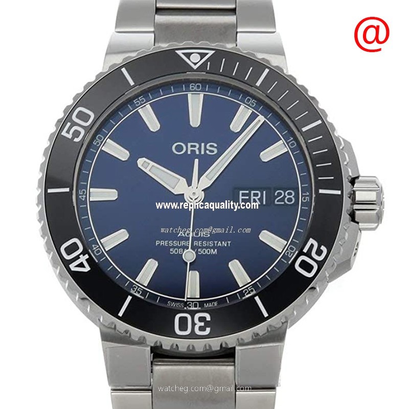 Oris AQUIS 752 7733 4135-07 8 24 05PEB Automatic Stainless Steel Dark Blue