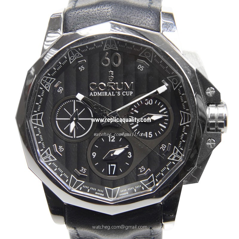 Corum ADMIRALS CUP 753.771.20-F371 AN15 Automatic Stainless Steel Black