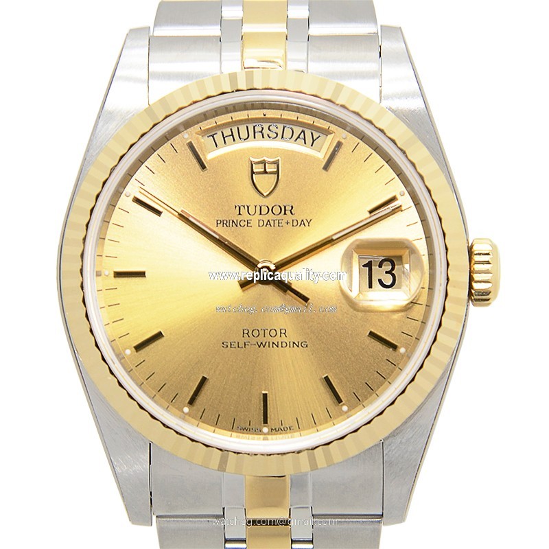 Tudor PRICE DATE-DAY 76213-62483-CH Automatic Gold & Steel Gold