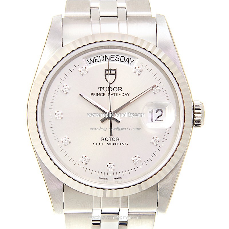 Tudor PRINCE DATE-DAY 76214-62480-10DI-SV Automatic Stainless Steel Silver