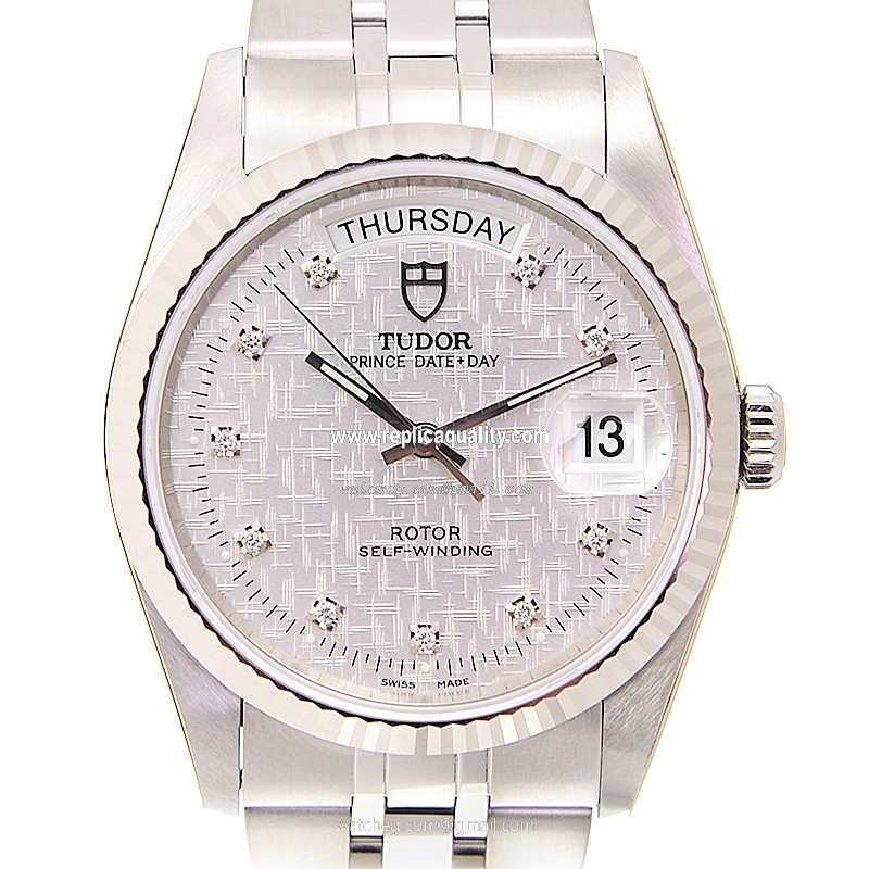 Tudor PRINCE DATE-DAY 76214-62480-10DI-SVCL Automatic Stainless Steel Silver