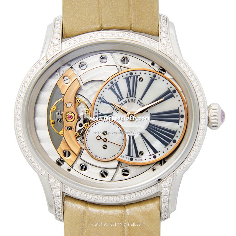 Audemars Piguet MILLENARY 77247BC.ZZ.A813CR.01 Manual Wind 18kt White Gold & Diamond Silver