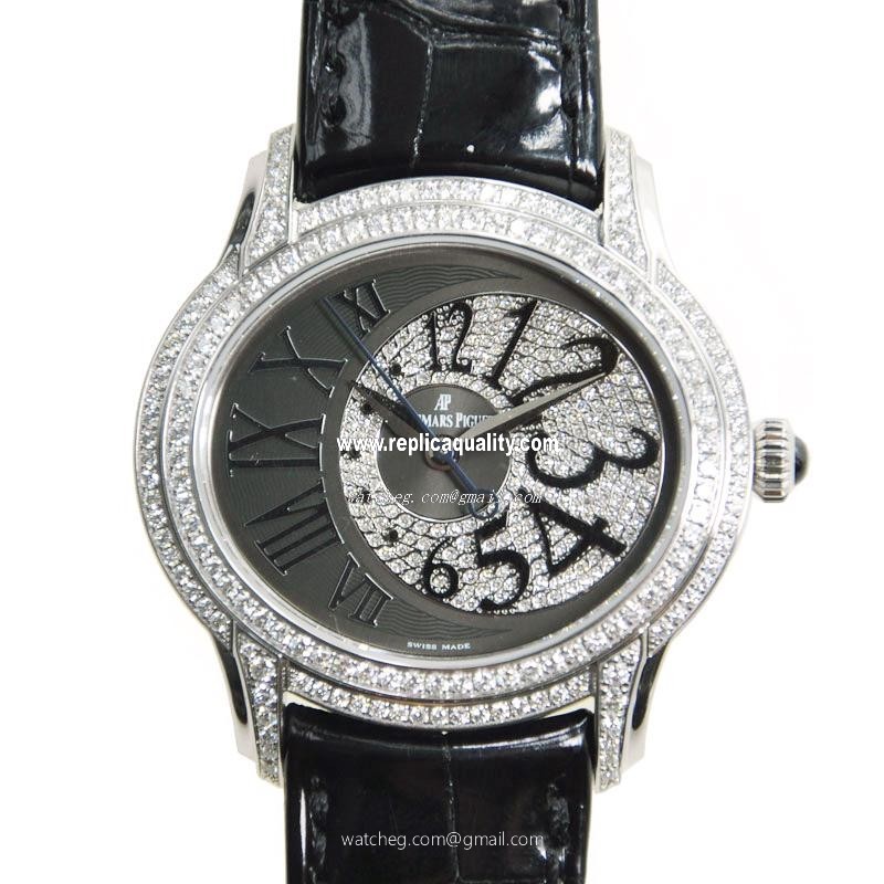 Audemars Piguet MILLENARY 77302BC.ZZ.D001CR.01 Automatic 18kt White Gold & Diamond Black