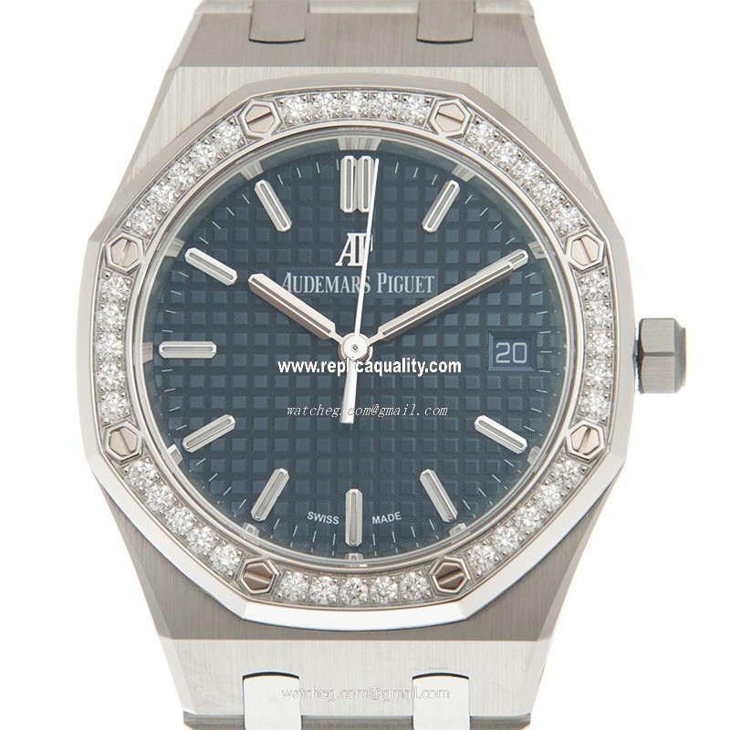 Audemars Piguet ROYAL OAK 77351ST.ZZ.1261ST.01 Automatic Stainless Steel & Diamonds Blue